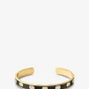Emaillierter Armreif mit Strass Gem Noir Carbone