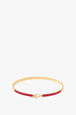 Emaillierter feiner Armreif Lily Rouge Salsa - 3 mm
