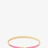 Emaillierter goldener Armreif Lily - Rose Candy - 3mm