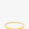 Emaillierter goldener Armreif Lily - Jaune Sunny - 3mm