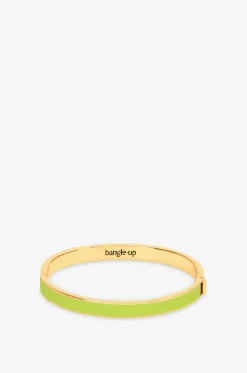 Emaillierter goldener Armreif Bangle - Green Flash - T1 - 7mm