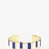 Emaillierter goldener Armreif Inès Multi Bleu Marine - 15mm