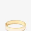 Emaillierter goldener geschlossener Armreif Bangle 12 mm - Bleu Turquoise