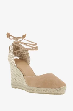 Espadrilles mit Absatz aus Wildleder Carina