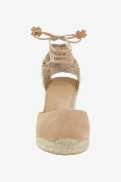 Espadrilles mit Absatz aus Wildleder Carina