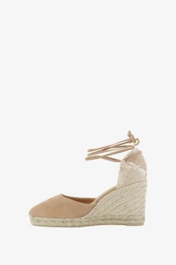Espadrilles mit Absatz aus Wildleder Carina