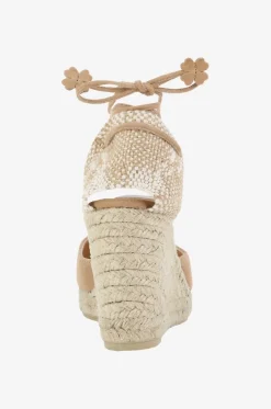 Espadrilles mit Absatz aus Wildleder Carina