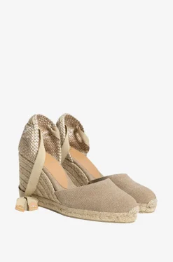 Espadrilles mit Keilabsatz aus Segeltuch Carina