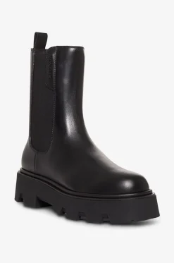Exklusive Chelsea-Stiefeletten aus Glanzleder Aurea