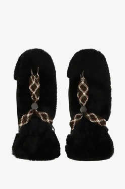 Fausthandschuhe aus Kunstpelz