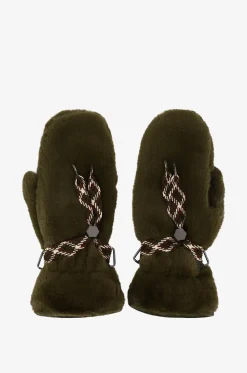 Fausthandschuhe aus Kunstpelz