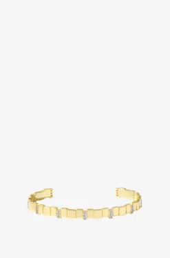 Feiner goldener Armreif mit Strass Inès Multi - 8mm