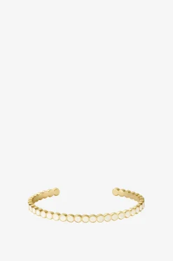 Feiner goldener emaillierter Armreif Lumi II