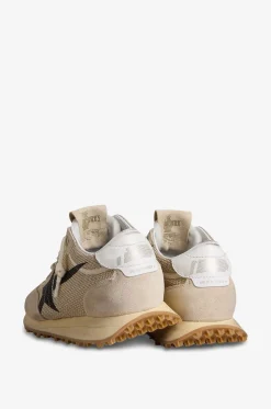 Filigrane Sneakers aus Mesh und Veloursleder Marathon