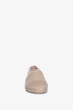 Flache Espadrilles aus ausgefranstem Canvas Kampala