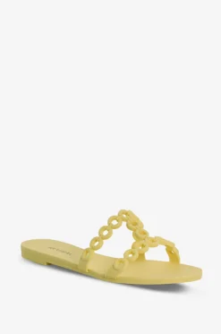 Flache Mules mit Kette Infinity Chain Jelly
