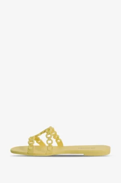 Flache Mules mit Kette Infinity Chain Jelly