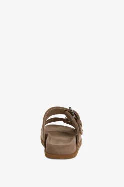 Flache Sandalen aus Bast Totem Raphia