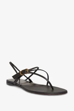 Flache Sandalen aus Leder Starry-Eyed