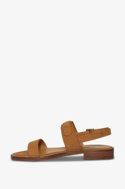 Flache Sandalen aus Wildleder Qi