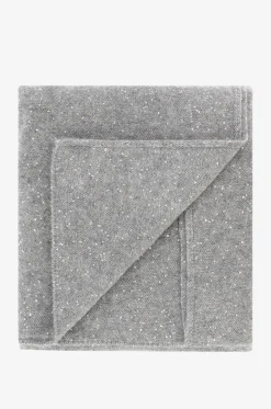 Flauschiger Strickschal mit Pailletten