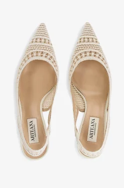 Gehäkelte Slingback-Pumps Trieste 75