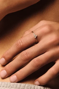 Gelbgold-Ring mit Diamant Gaby N°1
