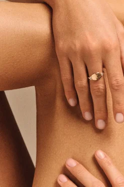 Gelbgold-Ring mit Diamanten Gaby N°2