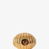 Geriffelter goldener Ring mit Tigerauge Reef