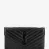 Gesteppte Brieftasche mit Gurt aus Grain-de-Poudre-Leder Monogram