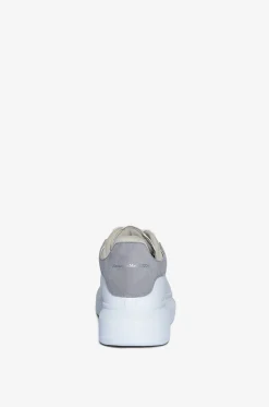 Glatt- und Wildledersneakers mit Meshfutter Oversize