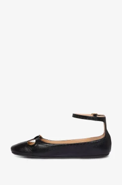 Glatte Leder Ballerinas mit Perforationen Misty