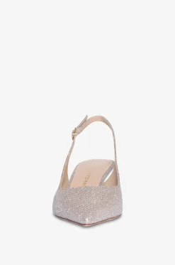 Glitter-Riemchenpumps Stuart Sculptural 50