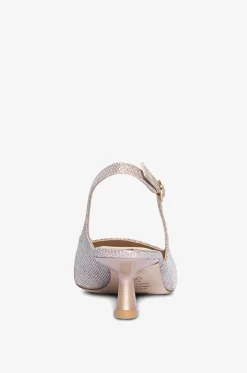Glitter-Riemchenpumps Stuart Sculptural 50