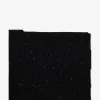 Glitzernder dreieckiger flauschiger Strickschal