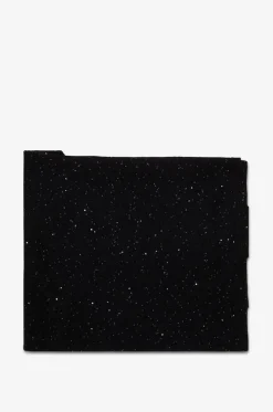 Glitzernder dreieckiger flauschiger Strickschal