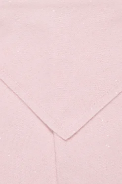 Glitzernder dreieckiger flauschiger Strickschal