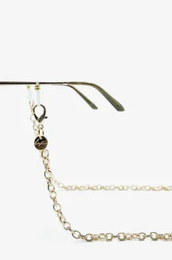 Goldene Brillenkette Aya - 72 cm