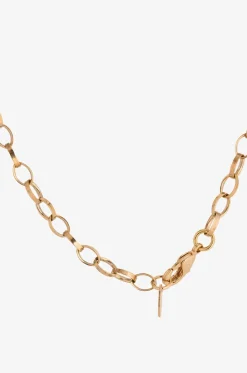 Goldene Choker-Halskette mit Hämatit Margherite