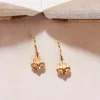 Goldene Ohrhänger mit Kristallen Sirio