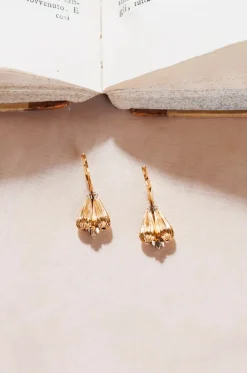 Goldene Ohrhänger mit Kristallen Sirio