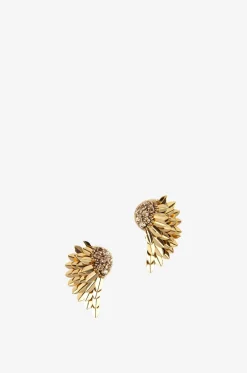 Goldene Ohrringe mit Strass Perry