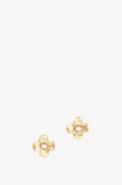Goldene Ohrstecker mit Perlen Daye