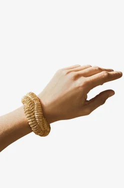 Goldene texturierte Manschette Nomad