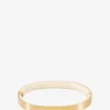 Goldener emaillierter Armreif Saturne Blanc Sable