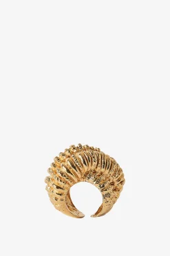 Goldener gezwirbelter Ring Totem
