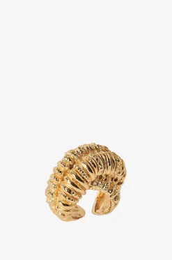 Goldener gezwirbelter Ring Totem