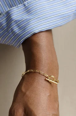 Goldenes Armband Love Link