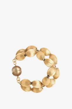 Goldenes Armband mit Hämatit und Kristallen Nairobi