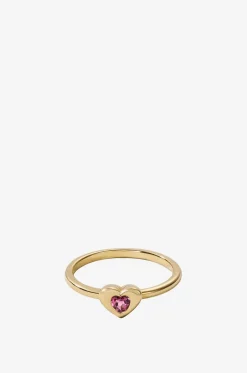 Goldring mit Herzturmalin True Love